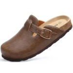 Asgard Unisex Vegan Leather Clogs Fashion Non-slip Cork Footbed Mules Slippers With Arch Support Lady Cozy Casual Potato Shoes - Image 5