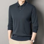 Men's Vintage Sweater Business Casual Pullover Slim Fit Fleece Lined Clothes Fake Two Pieces Knitted Sweaters - Image 4