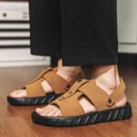 Brand Classic Mens Sandals Summer Genuine Leather Sandals Men Outdoor Casual Lightweight Sandal Fashion Men Sneakers - Image 4