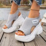 Summer Elegant and Sexy Wedge Thick Soled Sandals Fashionable Best Selling New Comfortable Plus Size Beach Women's Shoes - Image 4
