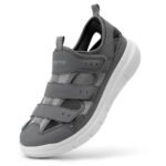 FitVille Summer Men's Wide Width Casual Diabetic Sandals, Lightweight Open Toe Sandals Built-in Arch Support, Effective Foot Pain Relief for Plantar Fasciitis, for Wide & Swollen Feet - Image 2