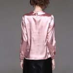 Women blusas long sleeved Slim plus size silk satin shirts office ladies work female Chiffon blouse Elegant blusa feminina - Image 2