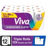 Viva Signature Cloth Paper Towels, 12 Triple Rolls