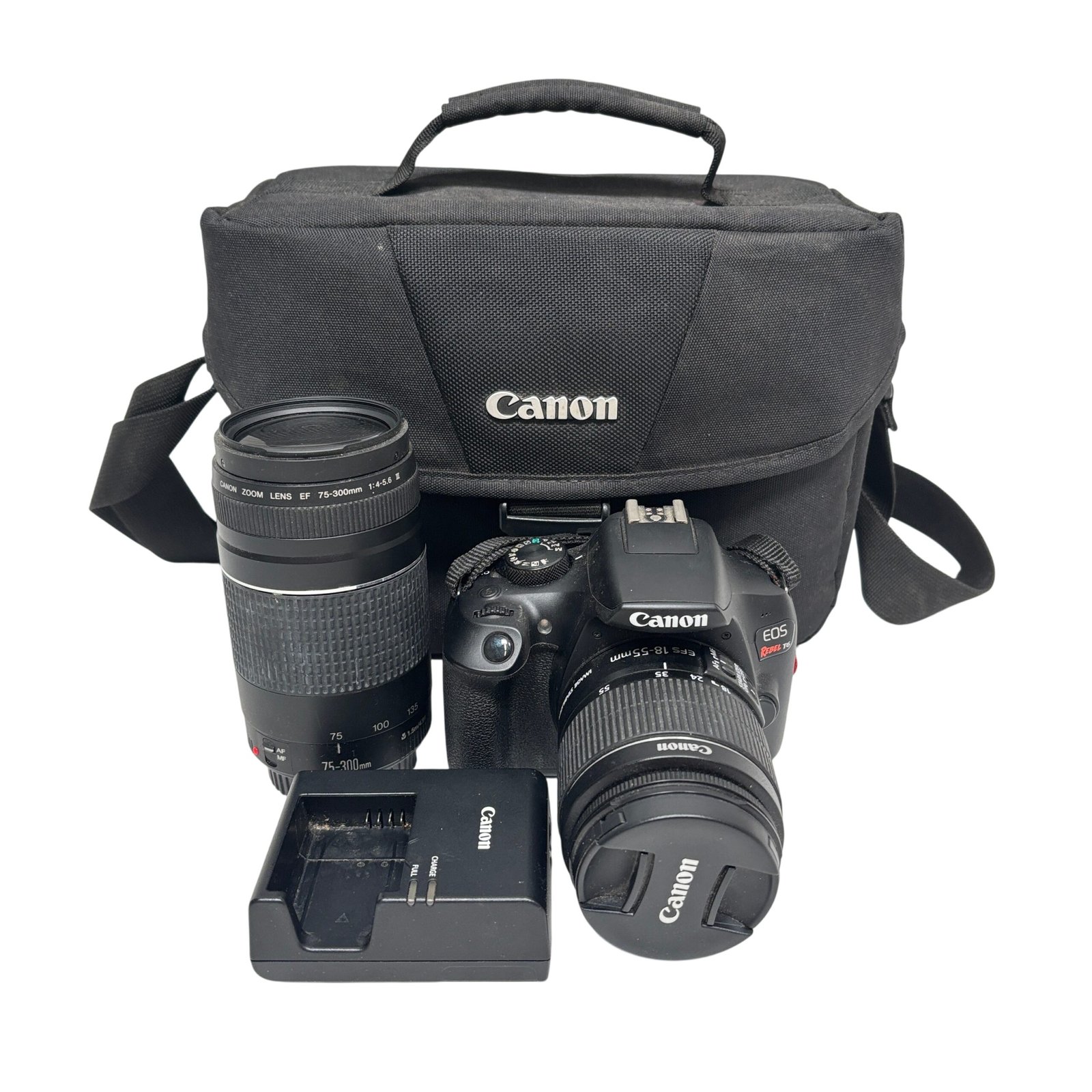 a2959eb1-f22d-4d9a-be0d-64bb6ec3080c.jpg Canon EOS Rebel T6 DS126621 18MP 1080p Digital SLR Camera/18-55mm Lens Combo - Image 1