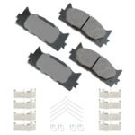 Akebono® Front Pro-ACT Series Ceramic Brake Pad Set