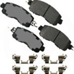 Akebono® Euro Brake Pad Set, Front, Ceramic, 2-Wheel Set, Includes Shims