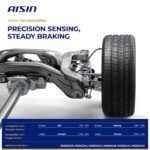 AISINĀ® Front, Driver and Passenger Side ABS Speed Sensor Set of 2 - Image 2