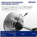 AISIN® Front, Driver and Passenger Side ABS Speed Sensor Set of 2 - Image 3