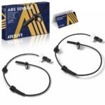 AISIN® Rear, Driver and Passenger Side ABS Speed Sensor Set of 2