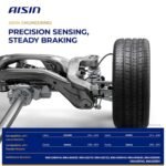 AISIN® Front, Driver and Passenger Side ABS Speed Sensor Set of 2 - Image 2