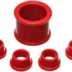 Energy Suspension® Steering Rack Bushing - Red, Polyurethane, Direct Fit, Kit