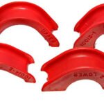 Energy Suspension® Steering Rack Bushing - Red, Polyurethane, Direct Fit, Kit