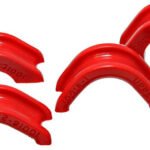 Energy Suspension® Steering Rack Bushing - Red, Polyurethane, Direct Fit, Kit