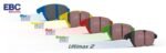 EBC® Front Redstuff Ceramic Low Dust Aramid Fiber Ceramic Brake Pad Set