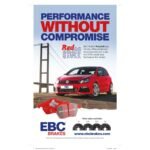 EBC® Front Redstuff Ceramic Low Dust Aramid Fiber Ceramic Brake Pad Set - Image 9