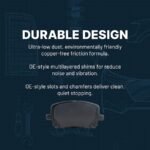 JC Whitney® Front Ceramic Brake Pad Set - Image 2