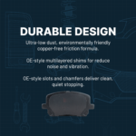 JC Whitney® Front Ceramic Brake Pad Set - Image 8