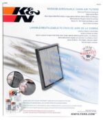 K&N® Premium Cabin Air Filter - Lifetime, Washable - - Image 5