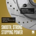 SureStop® 2-Wheel Set Rear Brake Disc and Pad Kit, Cross-drilled and Slotted 278 mm Ceramic Pro-Line Series, Includes (2) Disc and (1) Pad Set - Image 10
