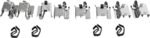 JC Whitney® 2-Wheel Set Front Brake Disc and Pad Kit, Plain Surface 5 Lugs 275.08 mm Ceramic Pro-Line Series, Includes (1) Brake Pad Set and (2) Brake Disc - Image 8