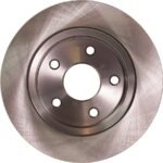 JC Whitney® 2-Wheel Set Front Brake Disc and Pad Kit, Plain Surface 5 Lugs 336.04 mm Semi-metallic Pro-Line Series, Includes (2) Disc and (1) Pad Set - Image 5