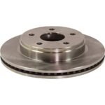 JC Whitney® 2-Wheel Set Front Brake Disc and Pad Kit, Plain Surface 5 Lugs 336.04 mm Semi-metallic Pro-Line Series, Includes (2) Disc and (1) Pad Set - Image 6