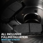 SureStop® 4-Wheel Set Front and Rear Brake Disc and Pad Kit, Plain Surface 5 Lugs Front-295.91 mm/Rear-270 mm Ceramic Pro-Line Series, Includes (4) Disc and (2) Pad Set - Image 18
