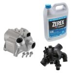 GenuineXL® 3-Piece Kit Water Pump, 3.0L, 6Cyl, New Genuine BMW, Includes (1) Water Pump, (1) Thermostat and (1) Coolant/Antifreeze