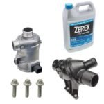 Genuine BMW® 6-Piece Kit Water Pump, 2.0L, 4Cyl, New, Includes (1) Water Pump, (1) Thermostat, (1) Coolant/Antifreeze and (3) Water Pump Bolt