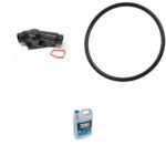 Genuine BMW® 6-Piece Kit Water Pump, New, Includes (1) Thermostat Housing, (1) Water Pump, (1) Thermostat, (2) Radiator Hose and (1) Coolant/Antifreeze
