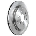 JC Whitney® 2-Wheel Set Rear Brake Disc and Pad Kit, Plain Surface 6 Lugs 315.47 mm Ceramic Pro-Line Series, Includes (2)Brake Disc and (1)Brake Pad Set - Image 3