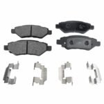 JC Whitney® 2-Wheel Set Rear Brake Disc and Pad Kit, Plain Surface 6 Lugs 315.47 mm Ceramic Pro-Line Series, Includes (2)Brake Disc and (1)Brake Pad Set - Image 9