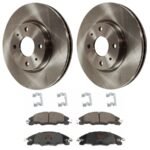TRW® 2-Wheel Set Front Brake Disc and Pad Kit, Plain Surface 4 Lugs 275.34 mm Ceramic, Includes (2) Brake Disc and (1) Brake Pad Set - Image 4