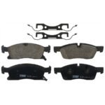 TRW® 4-Wheel Set Front and Rear Brake Disc and Pad Kit, Plain Surface 5 Lugs Front and Rear-329.95 mm Ceramic, Includes (2) Brake Pad Set and (4) Brake Disc - Image 9