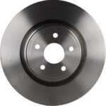 TRW® 4-Wheel Set Front and Rear Brake Disc and Pad Kit, Plain Surface, 5 Lugs, Semi-Metallic - Front, Ceramic - Rear, 380mm Front Disc, 350mm Vented Rear Disc, Heavy Duty Brakes - Image 4