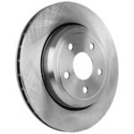 TRW® 4-Wheel Set Front and Rear Brake Disc and Pad Kit, Plain Surface, 5 Lugs, Semi-Metallic - Front, Ceramic - Rear, 380mm Front Disc, 350mm Vented Rear Disc, Heavy Duty Brakes - Image 11