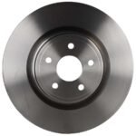 TRW® 4-Wheel Set Front and Rear Brake Disc and Pad Kit, Plain Surface, 5 Lugs, Semi-Metallic - Front, Ceramic - Rear, 380mm Front Disc, 350mm Vented Rear Disc, Heavy Duty Brakes - Image 6