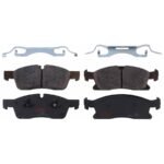 TRW® 4-Wheel Set Front and Rear Brake Disc and Pad Kit, Plain Surface, 5 Lugs, Semi-Metallic - Front, Ceramic - Rear, 380mm Front Disc, 350mm Vented Rear Disc, Heavy Duty Brakes - Image 9