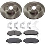 SureStop® 2-Wheel Set Front Brake Disc and Pad Kit, Plain Surface 5 Lugs 295.91 mm Ceramic Pro-Line Series, Includes (2) Disc and (1) Pad Set