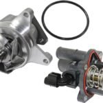 DriveMotive® 2-Piece Kit Water Pump, New, With Gasket, Includes (1) Thermostat Housing and (1) Water Pump