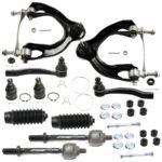 TrueDrive® 12-Piece Kit Driver and Passenger Side Suspension Kit, Includes (2) Ball Joint, (2) Control Arm, (2) Steering Rack Boot, (2) Sway Bar Link, and (4) Tie Rod End