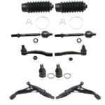 TrueDrive® 10-Piece Kit Front, Driver and Passenger Side Suspension Kit, Includes (2) Ball Joint, (2) Control Arm, (2) Steering Rack Boot, and (4) Tie Rod End