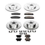 Powerstop® 4-Wheel Set Power Stop® Front and Rear Z23 Daily Carbon-Fiber Ceramic Brake Pad and Drilled & Slotted Rotor Kit - Image 2