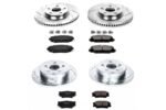 Powerstop® 4-Wheel Set Power Stop® Front and Rear Z23 Daily Carbon-Fiber Ceramic Brake Pad and Drilled & Slotted Rotor Kit - Image 2