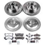 Powerstop® 4-Wheel Set Power Stop® Front and Rear Z23 Daily Carbon-Fiber Ceramic Brake Pad and Drilled & Slotted Rotor Kit