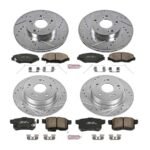 Powerstop® 4-Wheel Set Power Stop® Front and Rear Z23 Daily Carbon-Fiber Ceramic Brake Pad and Drilled & Slotted Rotor Kit