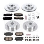 Powerstop® 4-Wheel Set Power Stop® Front and Rear Z23 Daily Carbon-Fiber Ceramic Brake Pad and Drilled & Slotted Rotor Kit - Image 2