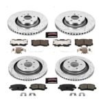 Powerstop® 4-Wheel Set Power Stop® Front and Rear Z23 Daily Carbon-Fiber Ceramic Brake Pad and Drilled & Slotted Rotor Kit