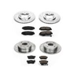 Powerstop® 4-Wheel Set Power Stop® Front and Rear Z23 Daily Carbon-Fiber Ceramic Brake Pad and Drilled & Slotted Rotor Kit - Image 2