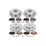 Powerstop® 4-Wheel Set Power Stop® Front and Rear OE Stock Replacement Low-Dust Ceramic Brake Pad and Rotor Kit - Image 2